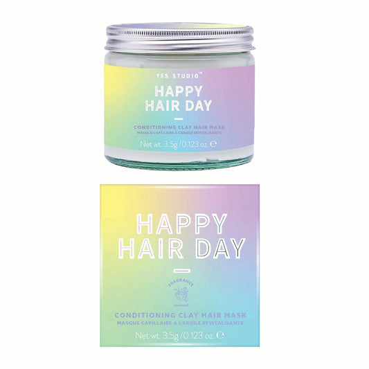 Happy Hair Day Conditioning Clay Hair Mask in Coconut