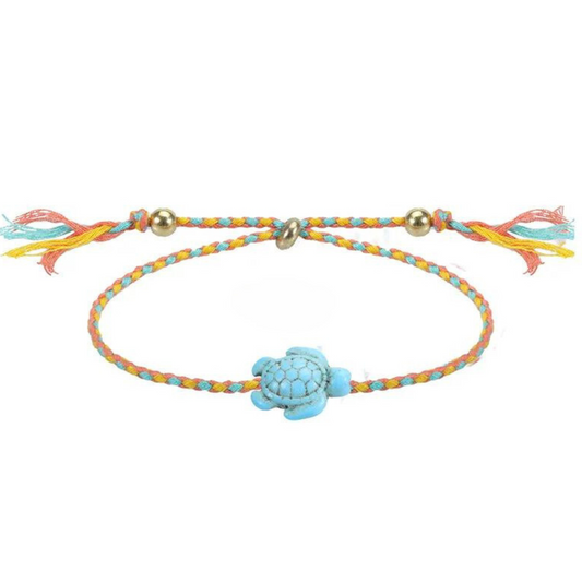 Boho Woven Anklet featuring aesthetic turtle charm makes the perfect gift for tween girls
