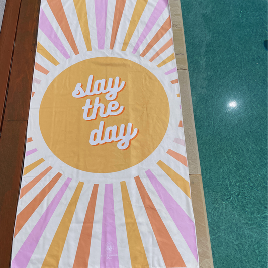 slay the day with this super aesthetic, quick dry, sand free, kids beach towel