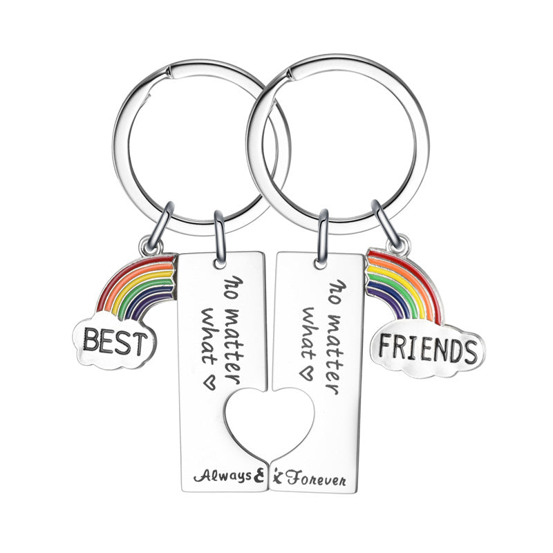 Best Friend Keychain set. BFF's Forever.