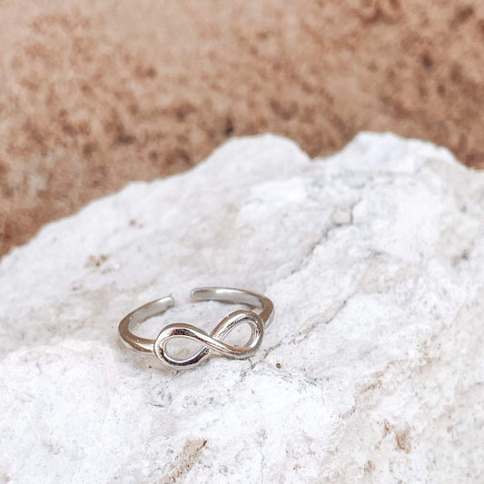 aesthetic infinity ring sterling silver