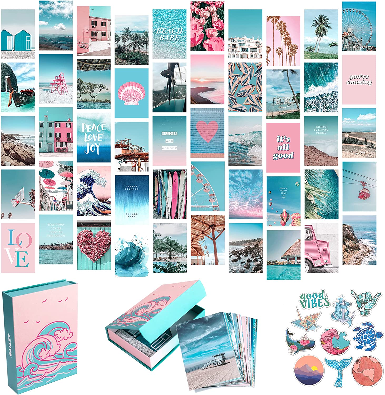 Blue Aesthetic Wall Collage Kit – Sisterhood Store