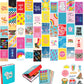 bright retro collage kit for teen girl bedroom walls and decor
