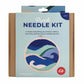 blue punch needle kit for kids art and craft