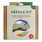 green punch needle kit for kids art and craft