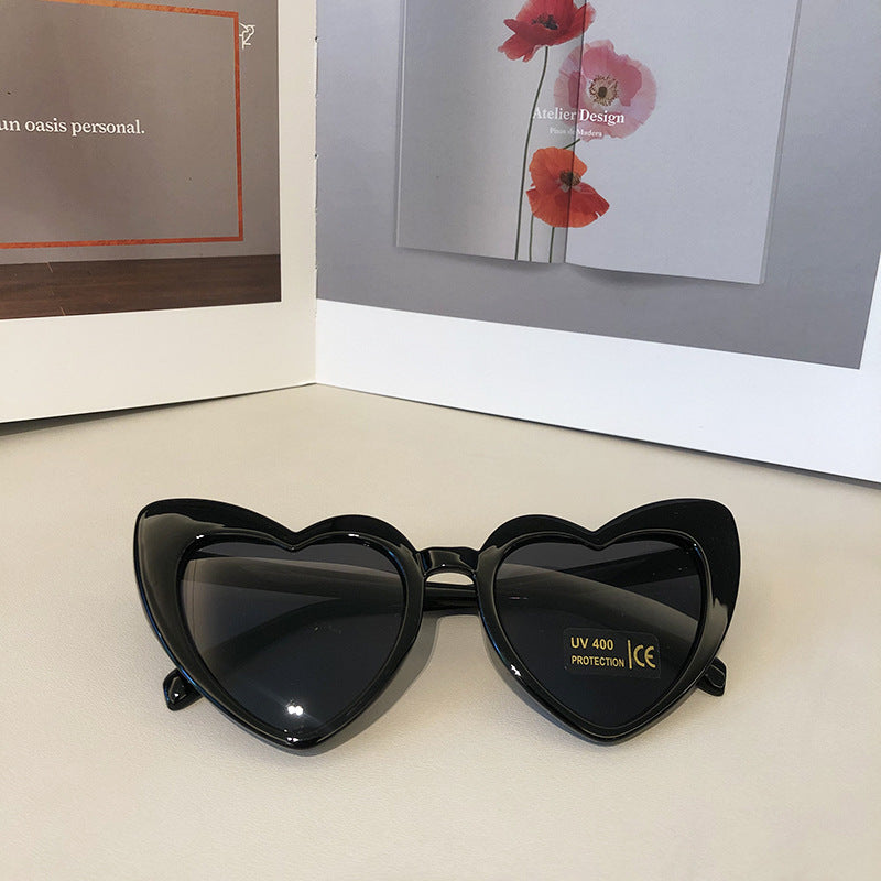 black heart shaped sunglasses