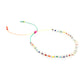 rainbow miyuki beads and natural pearl bracelet from sisterhood store