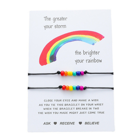 rainbow strength friendship bracelet for tween girls from sisterhood store