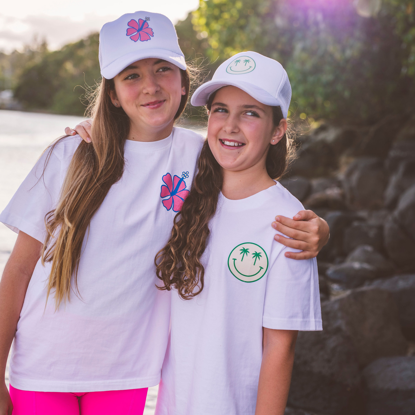 sisterhood store summer oversized tees with matching caps